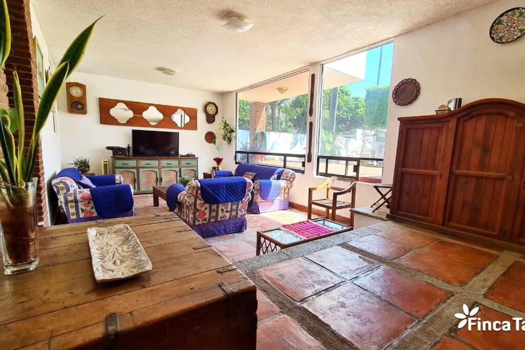 Finca Taino. Hermosa Casa Con Alberca Хьютепек Экстерьер фото
